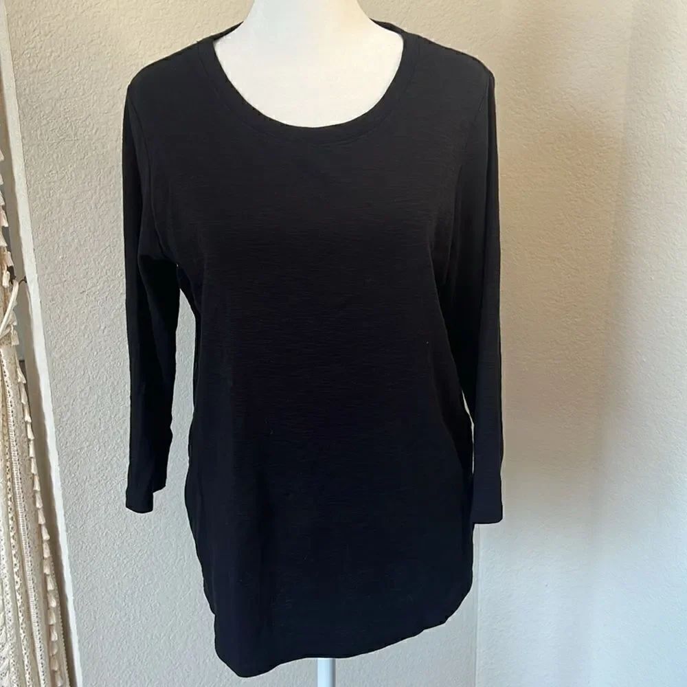 Kirkland Signature Long Sleeve Slub Tee - Hi-Lo Hem ~ Size Medium